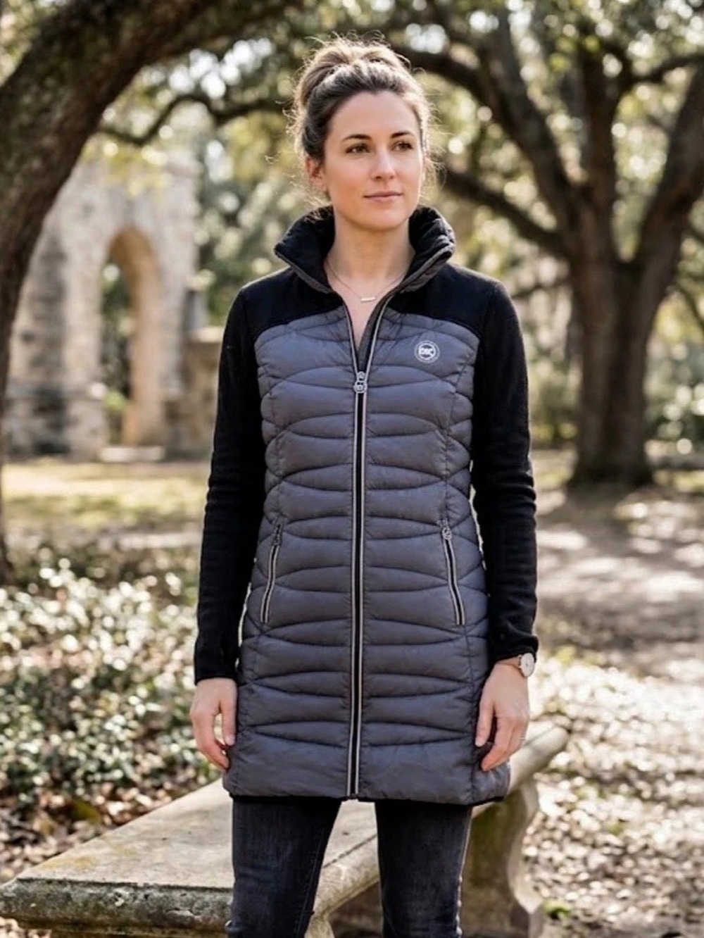 Michael Kors Quilted Puffer Jacket in Black Size Small Like New